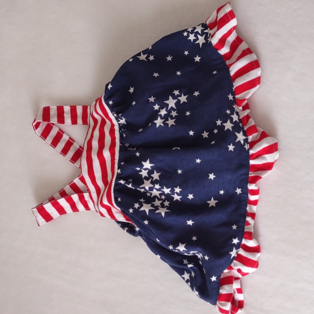 NEW CAT AND JACK AMERICAN FLAG PRINT OUTFIT